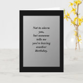 Humorvolle Geburtstags-Karte Karte (Gelbe Blume)