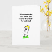 Humorvolle Geburtstags-Karte Karte (Gelbe Blume)