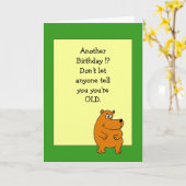 Humorvolle Geburtstags-Karte Karte (Gelbe Blume)