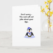 Humorvolle Geburtstags-Karte Karte (Gelbe Blume)