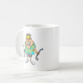 humorvolle Golfer-Tasse Kaffeetasse (Vorderseite Links)