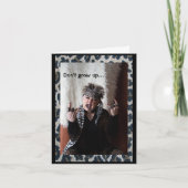 Humorvolle Grußkarte nicht aufwachsen Karte (Vorderseite)