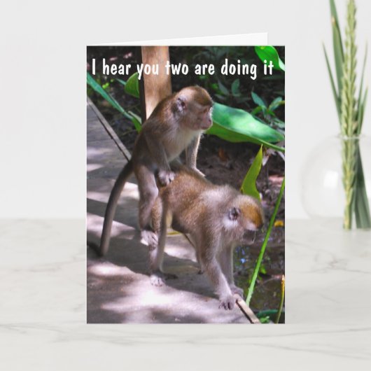 Humorvolle Hochzeiten für ein besonderes Paar Karte (Vorderseite)