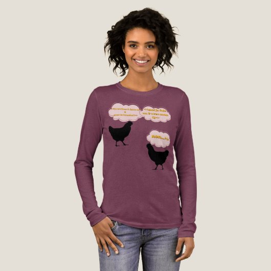 Humorvolle Hühner – Die 8 und die 9 – Lustiger Gee Tri-Blend Shirt (Volle Vorderseite)