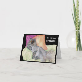 Humorvolle KATITUDE! Karte