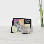 Humorvolle KATITUDE! Karte (Vorderseite)