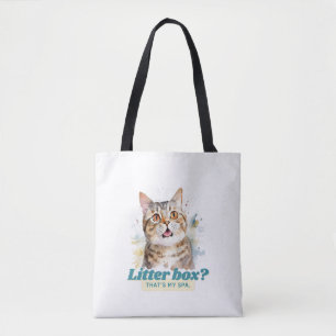 Humorvolle Katze "Litter Box? Das ist mein Wellnes Tasche