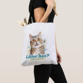 Humorvolle Katze "Litter Box? Das ist mein Wellnes Tasche (Von Nahem)