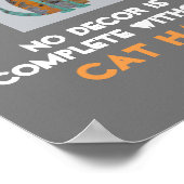 humorvolle Katzenposter-Wandkunst mit Text Poster (Ecke)