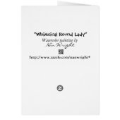 Humorvolle Lady-Karte (Hinten)