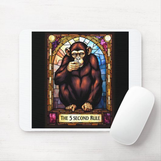 humorvolle Mousepad. Die 5-zweite Regel Mousepad (Mit Mouse)