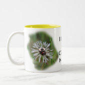 Humorvolle nasse Löwenzahn-Kaffee-Tasse - Zweifarbige Tasse (Links)
