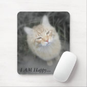 Humorvolle orange Katze Mousepad (Mit Mouse)