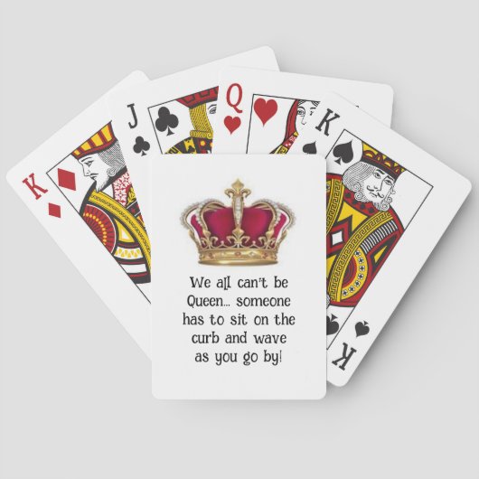 Humorvolle Queen Classic Playing Cards Spielkarten (Rückseite)
