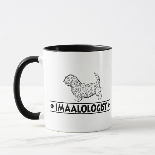 Humorvolle Schlucht von Imaal Terrier Tasse (Links)
