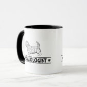 Humorvolle Schlucht von Imaal Terrier Tasse (Vorderseite Links)
