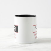 Humorvolle Schwarz, Weiß und Rosa Fungi Pub für Ih Tasse (Zentrum)