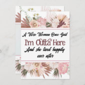 Humorvolle, sonnige Verlassend Karten für Coworker (Vorne/Hinten)