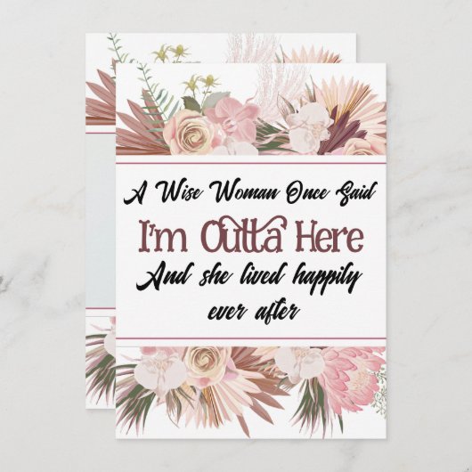 Humorvolle, sonnige Verlassend Karten für Coworker (Vorne/Hinten)