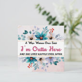 Humorvolle, sonnige Verlassend Karten für Coworker (Stehend Vorderseite)