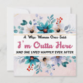 Humorvolle, sonnige Verlassend Karten für Coworker (Vorderseite)