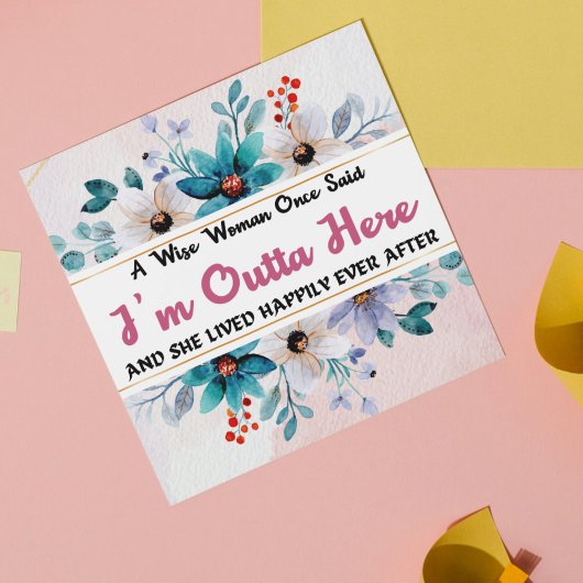 Humorvolle, sonnige Verlassend Karten für Coworker