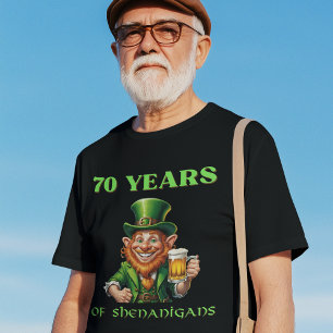 Humorvolle St. Patrick's 70. Geburtstagsfeier T-Shirt