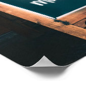 Humorvolle Tafel zitieren rote Tasse Poster (Ecke)