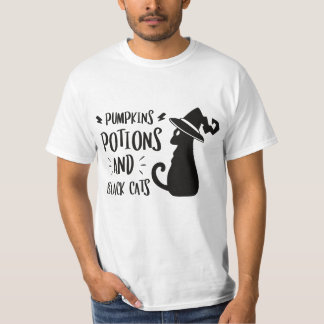 Humorvolle Töne und schwarze Katzen T-Shirt