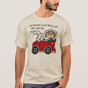 Humorvolle Übelkeit beim Autofahren T-Shirt