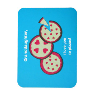 Humorvolle Valentinbotschaft für die Enkelin Magnet