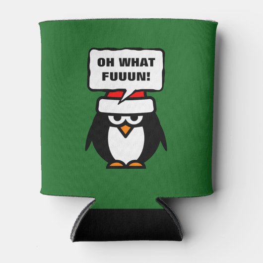 Humorvolle Weihnachten kann mit lustigen Pinguinen Dosenkühler (Vorderseite)