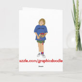 Humorvolle Weihnachtsbaumkarte. Feiertagskarte (Rückseite)