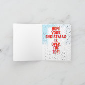 Humorvolle Weihnachtskarte Feiertagskarte (Innenseite)