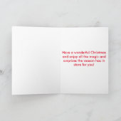 Humorvolle WEIHNACHTSkarte! Feiertagskarte (Innenseite)