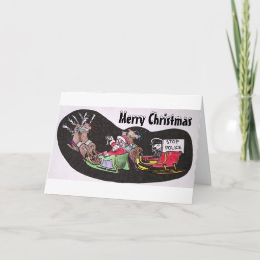 Humorvolle Weihnachtskarte Feiertagskarte (Vorderseite)