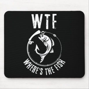 Humorvolle Wtf, wo der Fisch zum Angeln von Enthus Mousepad