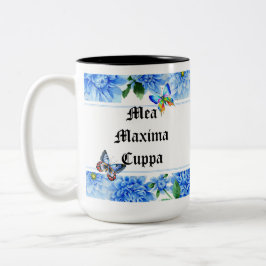 Humorvoller Blumenkatholischer Mea Cuppa Zweifarbige Tasse