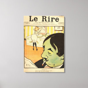 Humorvoller Cartoon Leinwanddruck