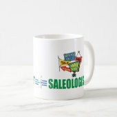 Humorvoller Garagenflohmarkt Kaffeetasse (VorderseiteRechts)