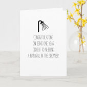 Humorvoller Geburtstag Karte (Gelbe Blume)