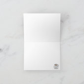 Humorvoller Kaffee Notecards Karte (Innenseite)
