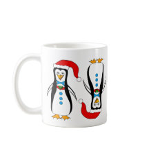 Humorvoller Penguin-Entwurf auf Kaffee-/Tee-Tasse