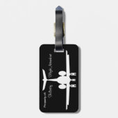 Humorvoller Reise-Gepäckanhänger Gepäckanhänger (Rückseite vertikal)