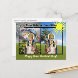 Humorvoller St. Swithin-Tag-Gruß Postkarte