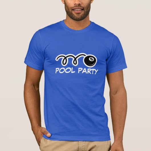 Humorvoller T - Shirt für Poolspieler | Eightball (Vorderseite)