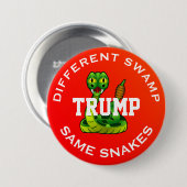 Humorvoller "Trumpf. Unterschiedlicher Sumpf. Die Button (Vorne & Hinten)