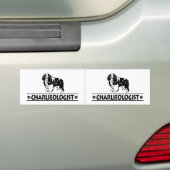 Humorvoller unbekümmerter Königcharles Spaniel Autoaufkleber (Auf Auto)