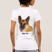 Humorvoller und lustiger Schäferhund T-Shirt (Rückseite)