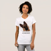 Humorvoller und lustiger Schäferhund T-Shirt (Vorne ganz)